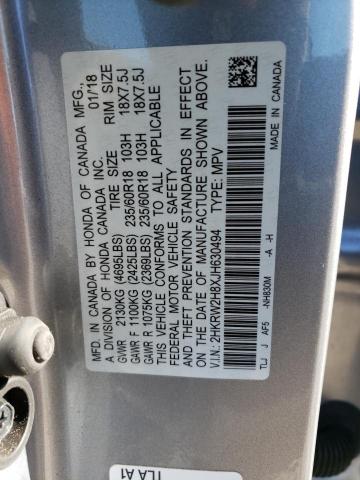 Photo 12 VIN: 2HKRW2H8XJH630494 - HONDA CR-V EXL 