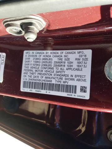 Photo 9 VIN: 2HKRW2H8XJH639468 - HONDA CR-V EXL 