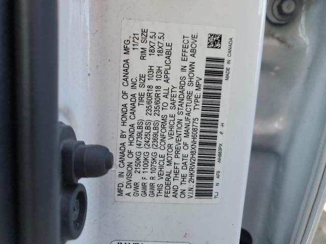 Photo 12 VIN: 2HKRW2H8XNH608775 - HONDA CRV 