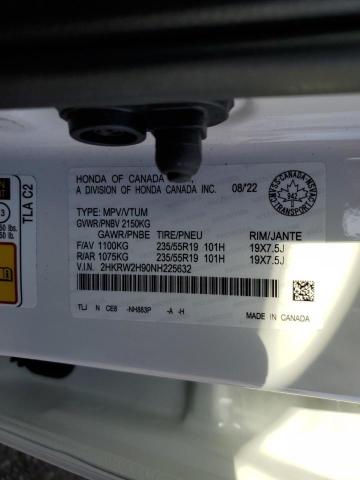 Photo 12 VIN: 2HKRW2H90NH225632 - HONDA CRV 