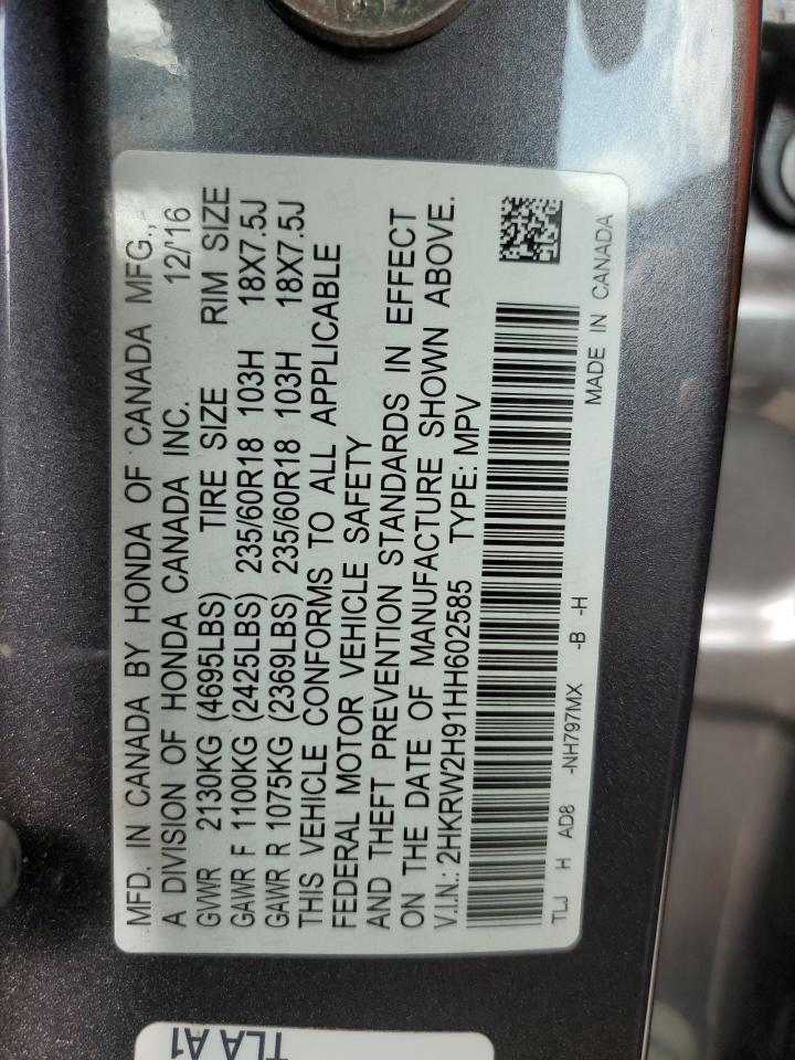 Photo 12 VIN: 2HKRW2H91HH602585 - HONDA CR-V 