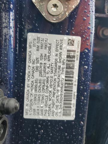 Photo 12 VIN: 2HKRW2H91KH606773 - HONDA CR-V TOURI 