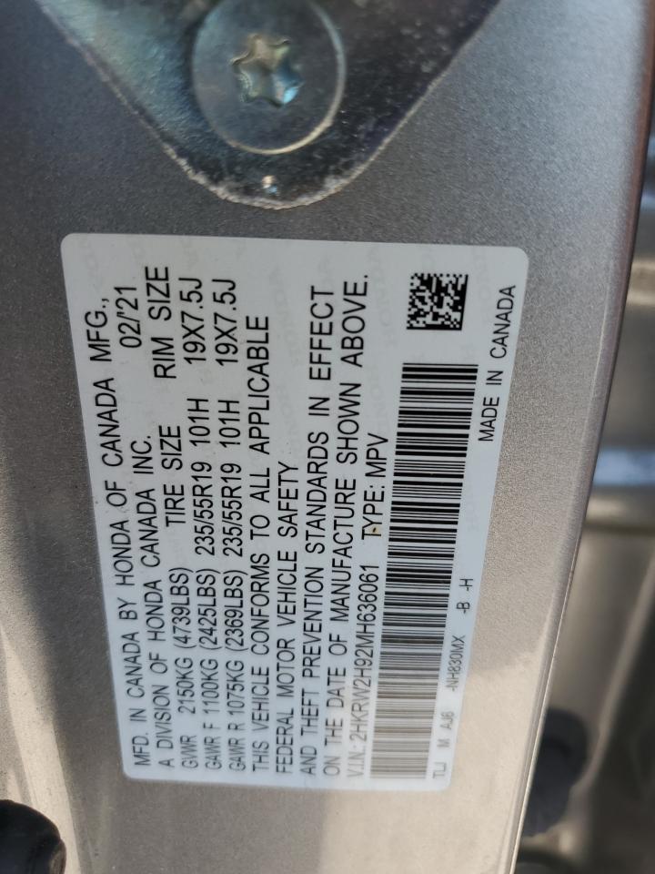 Photo 12 VIN: 2HKRW2H92MH636061 - HONDA CR-V 