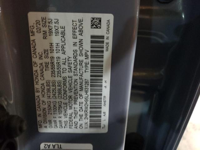 Photo 12 VIN: 2HKRW2H95LH631287 - HONDA CR-V TOURI 