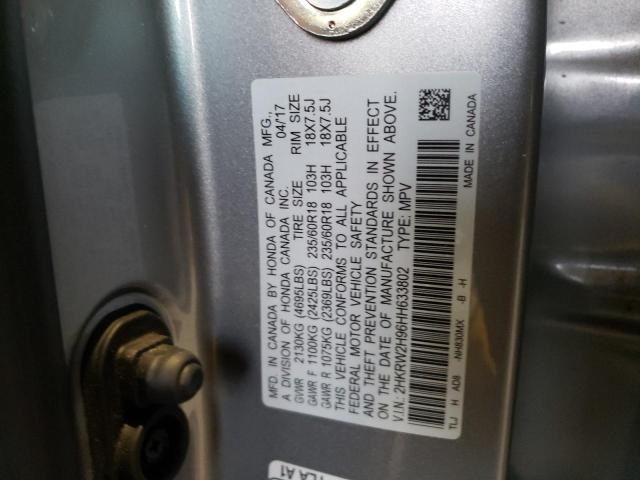 Photo 9 VIN: 2HKRW2H96HH633802 - HONDA CR-V TOURI 