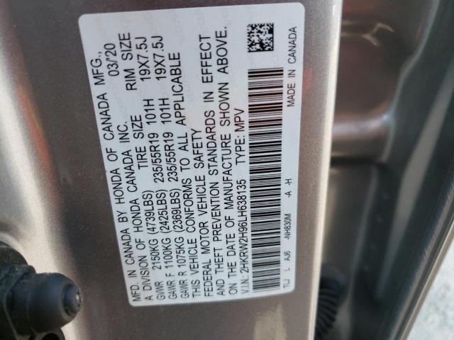 Photo 9 VIN: 2HKRW2H96LH638135 - HONDA CR-V 