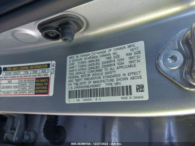 Photo 8 VIN: 2HKRW2H98JH606607 - HONDA CR-V 