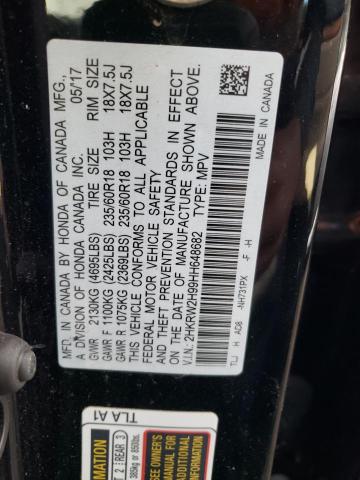 Photo 11 VIN: 2HKRW2H99HH648682 - HONDA CR-V TOURI 