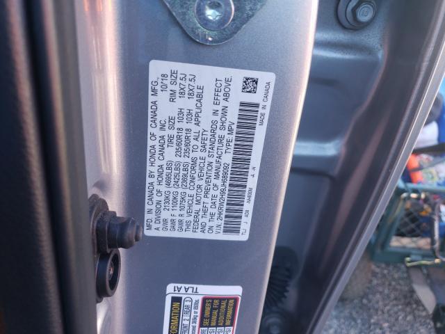 Photo 9 VIN: 2HKRW2H99JH689092 - HONDA CR-V TOURI 