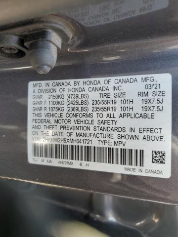 Photo 11 VIN: 2HKRW2H9XMH641721 - HONDA CRV 