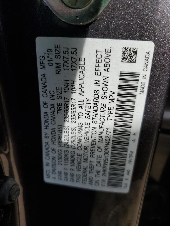 Photo 13 VIN: 2HKRW5H30KH402771 - HONDA CR-V 