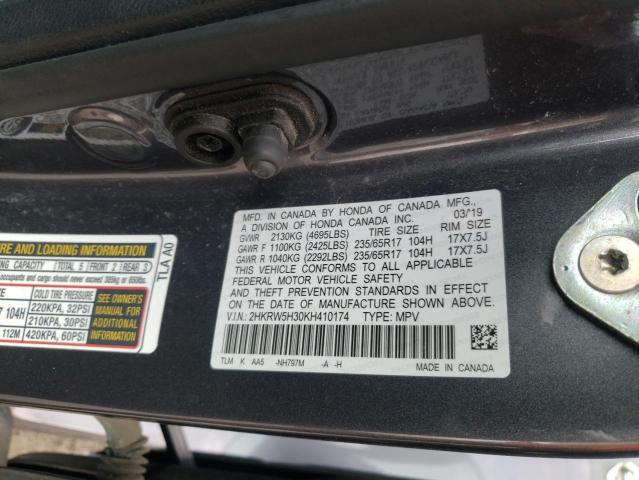 Photo 12 VIN: 2HKRW5H30KH410174 - HONDA CR-V LX 