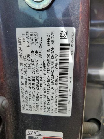 Photo 12 VIN: 2HKRW5H32JH401670 - HONDA CRV 