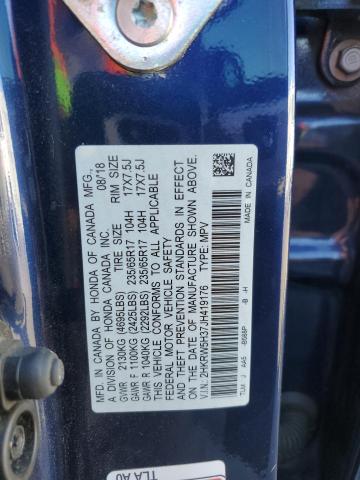 Photo 12 VIN: 2HKRW5H37JH419176 - HONDA CRV 