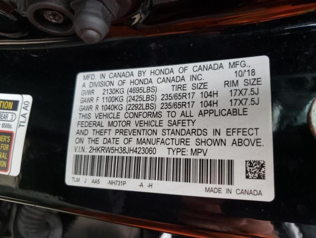 Photo 9 VIN: 2HKRW5H38JH423060 - HONDA CR-V LX 