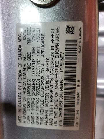 Photo 11 VIN: 2HKRW5H38KH408463 - HONDA CR-V LX 