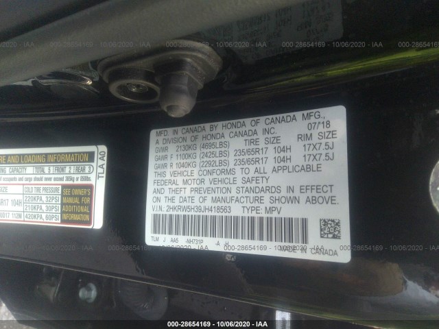 Photo 8 VIN: 2HKRW5H39JH418563 - HONDA CR-V 