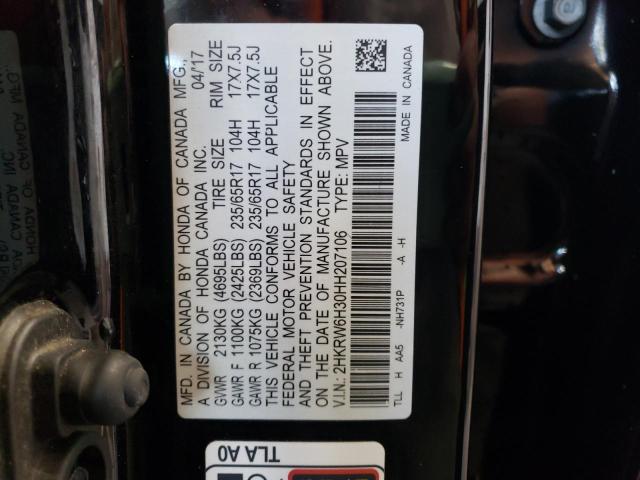 Photo 9 VIN: 2HKRW6H30HH207106 - HONDA CR-V LX 