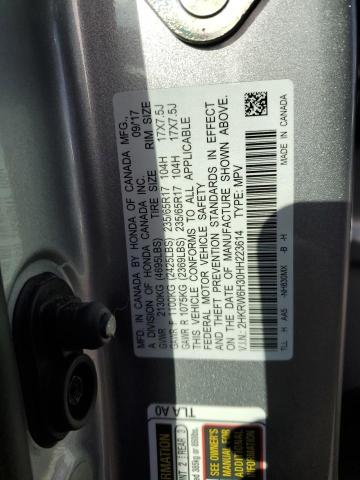 Photo 11 VIN: 2HKRW6H30HH223614 - HONDA CRV 