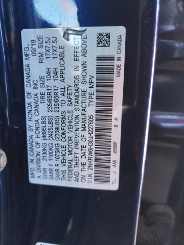 Photo 12 VIN: 2HKRW6H30JH227605 - HONDA CR-V LX 