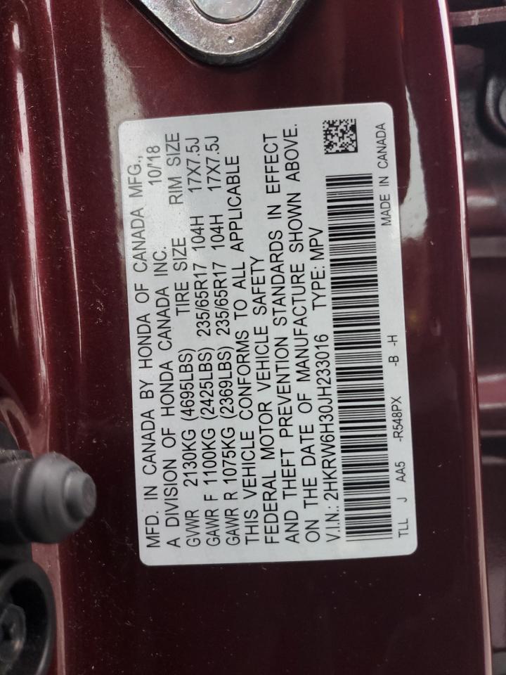 Photo 13 VIN: 2HKRW6H30JH233016 - HONDA CR-V 