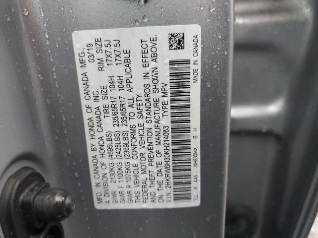 Photo 11 VIN: 2HKRW6H30KH214063 - HONDA CRV 