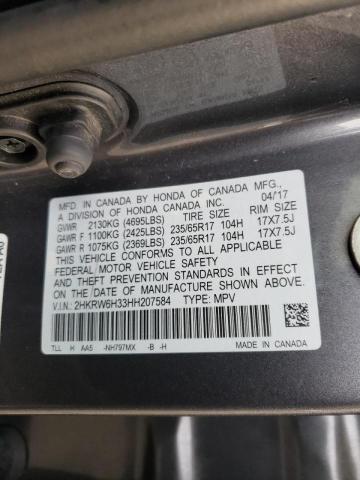 Photo 12 VIN: 2HKRW6H33HH207584 - HONDA CR-V LX 