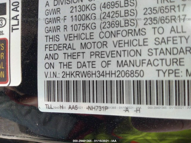 Photo 8 VIN: 2HKRW6H34HH206850 - HONDA CR-V 