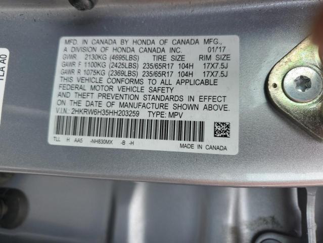 Photo 12 VIN: 2HKRW6H35HH203259 - HONDA CRV 