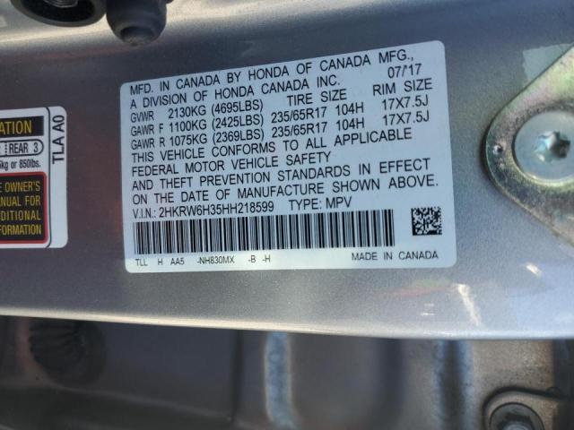 Photo 9 VIN: 2HKRW6H35HH218599 - HONDA CR-V LX 