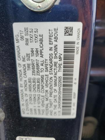 Photo 12 VIN: 2HKRW6H35HH222605 - HONDA CR-V LX 