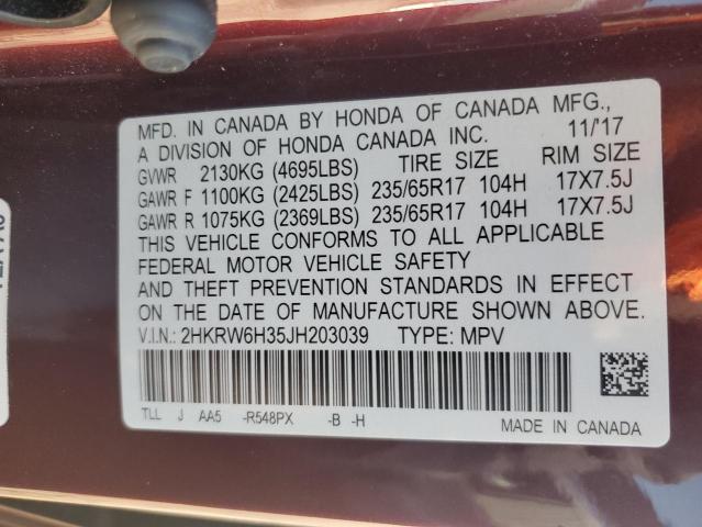 Photo 11 VIN: 2HKRW6H35JH203039 - HONDA CRV 