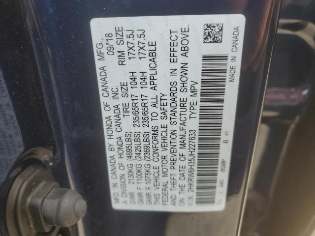 Photo 11 VIN: 2HKRW6H35JH227633 - HONDA CRV 