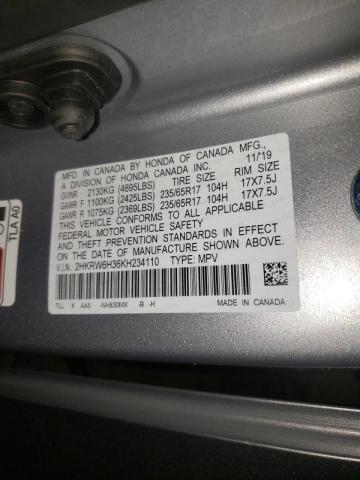 Photo 9 VIN: 2HKRW6H36KH234110 - HONDA CR-V LX 