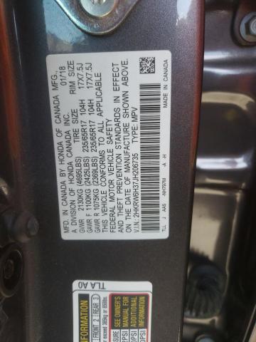 Photo 9 VIN: 2HKRW6H37JH206735 - HONDA CR-V LX 