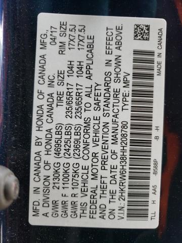 Photo 13 VIN: 2HKRW6H38HH208780 - HONDA CR-V LX 