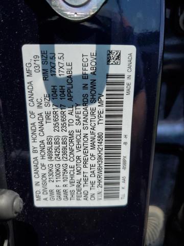 Photo 13 VIN: 2HKRW6H39KH214580 - HONDA CR-V LX 