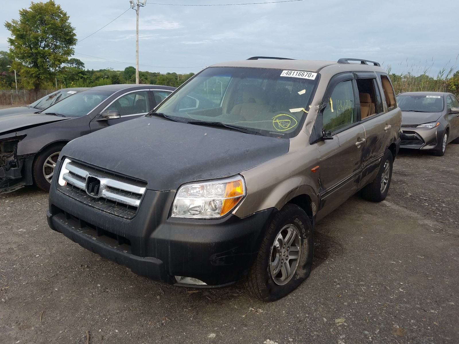 Photo 1 VIN: 2HKYF18417H525385 - HONDA PILOT EX 