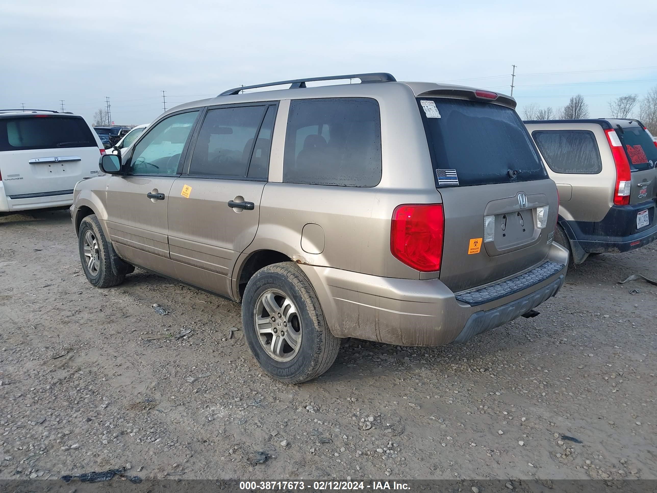 Photo 2 VIN: 2HKYF18504H550556 - HONDA PILOT 