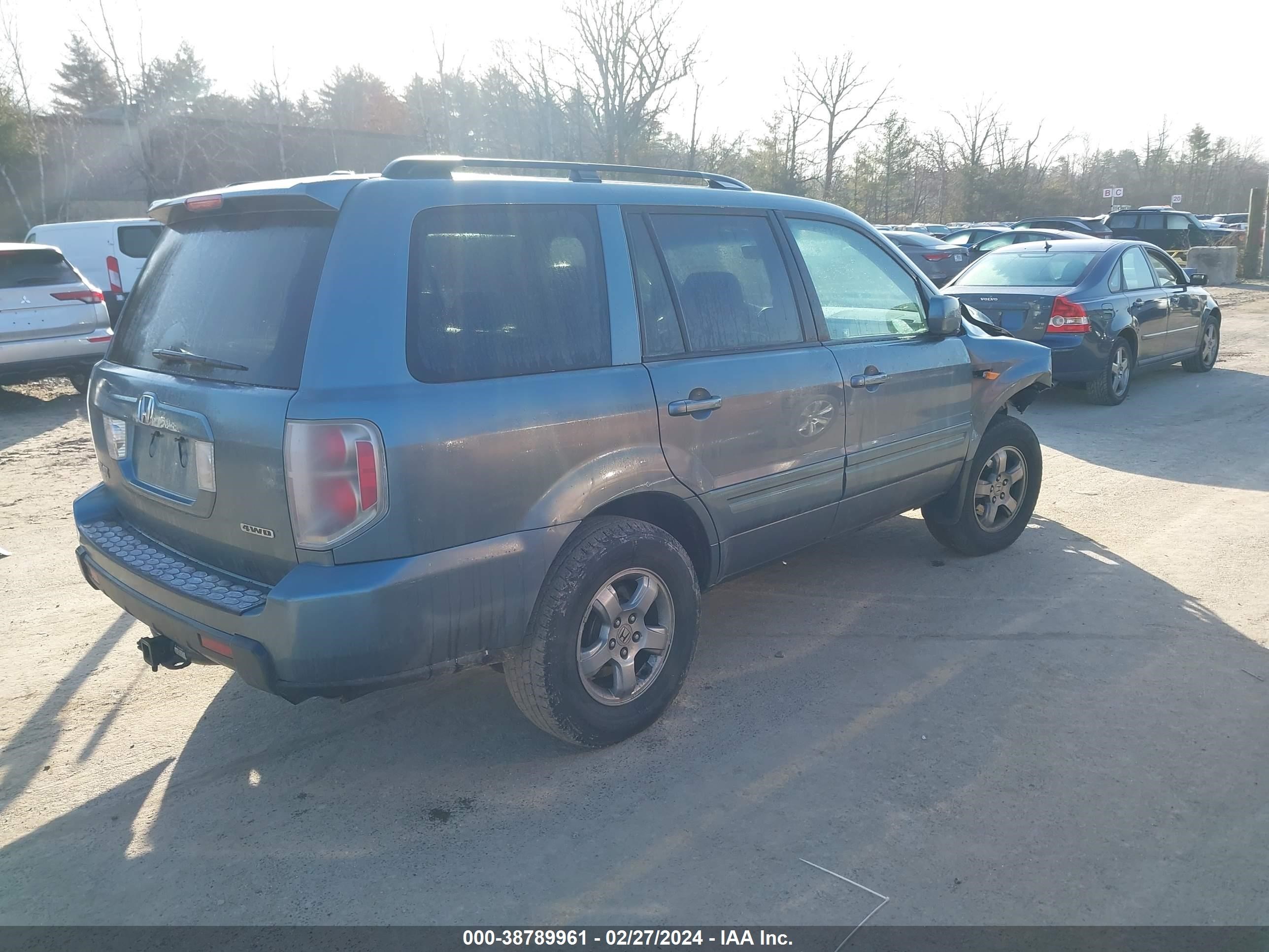 Photo 3 VIN: 2HKYF18517H538419 - HONDA PILOT 