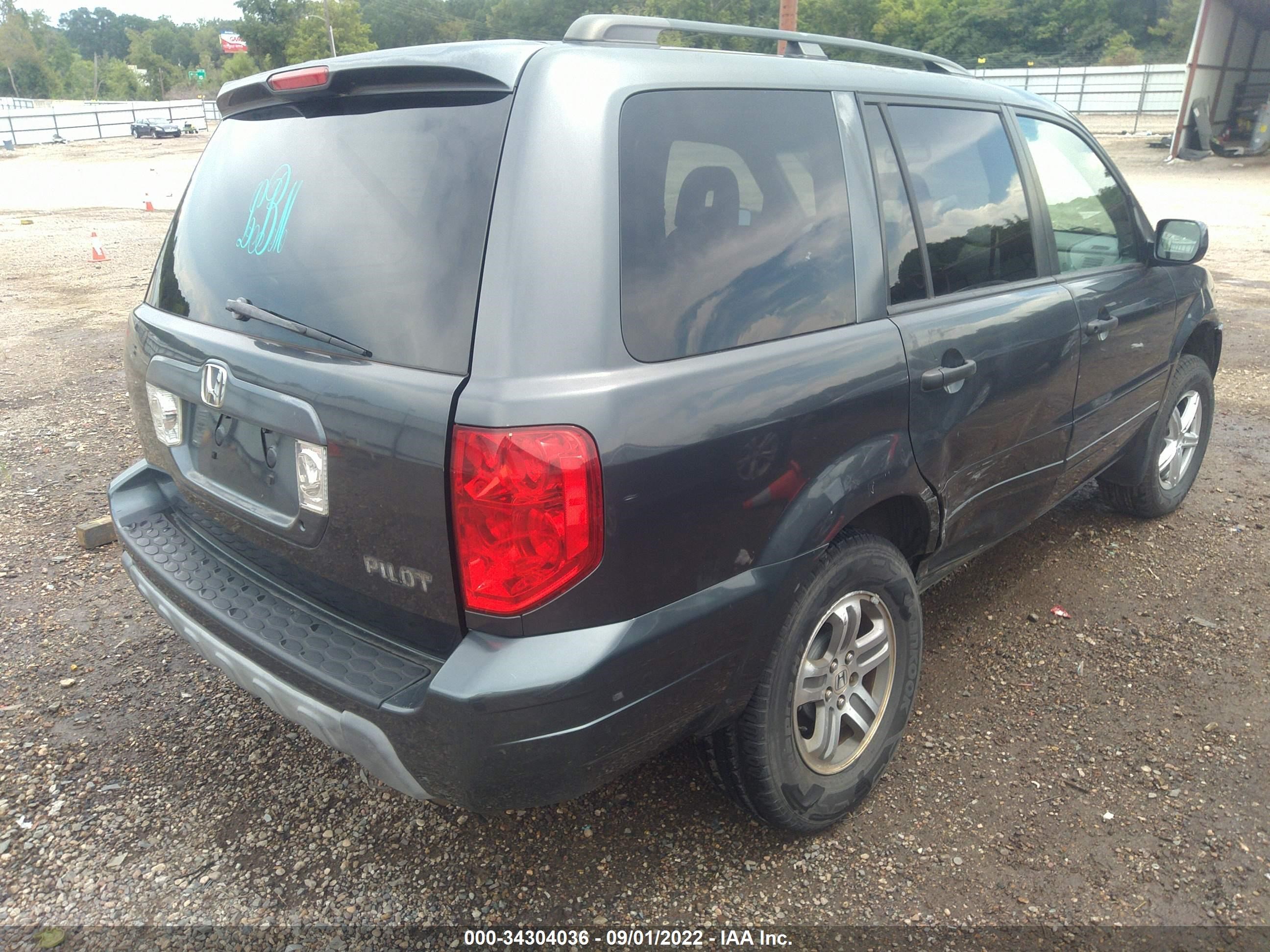 Photo 3 VIN: 2HKYF18524H571442 - HONDA PILOT 