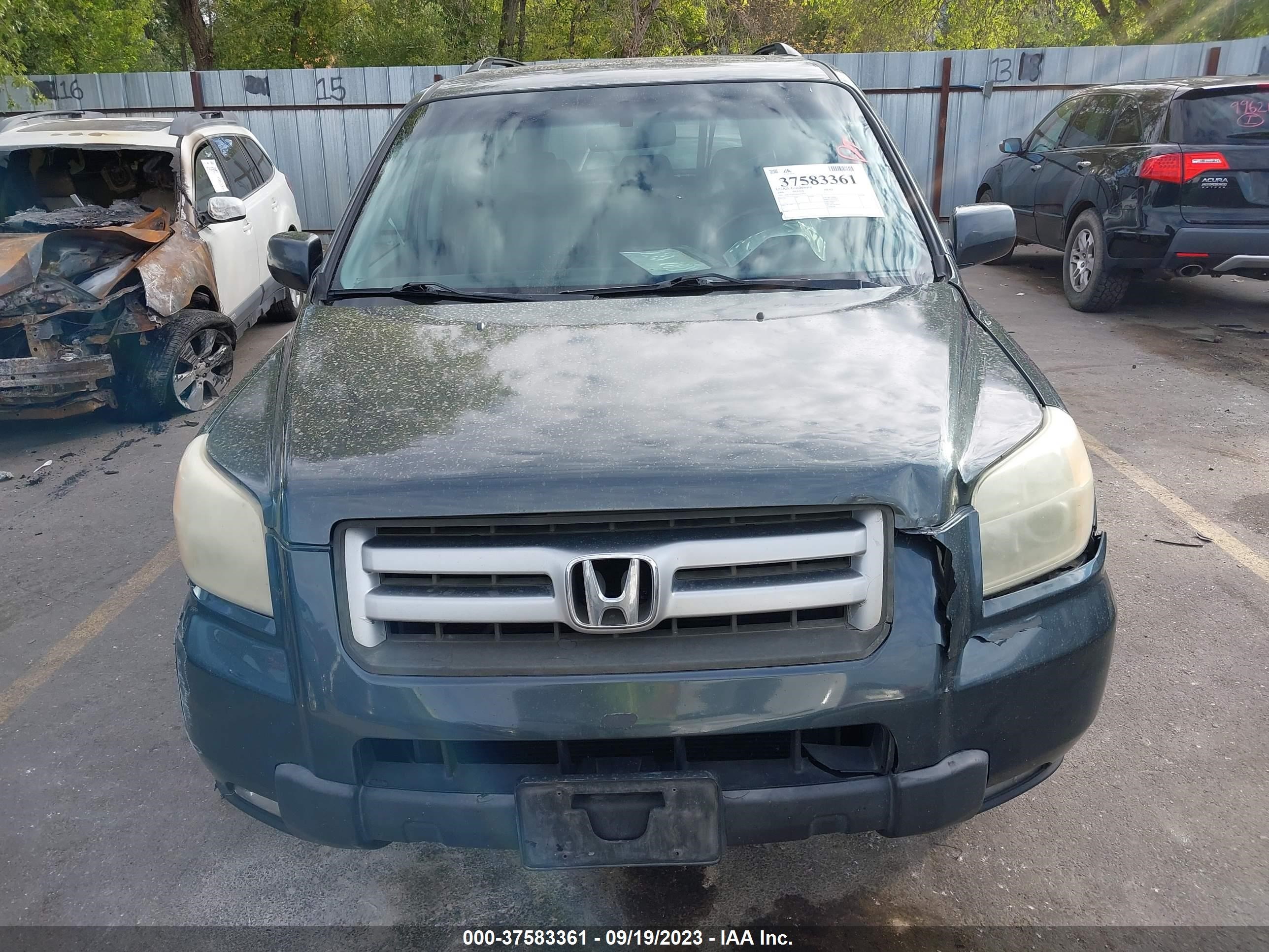 Photo 11 VIN: 2HKYF18566H564822 - HONDA PILOT 