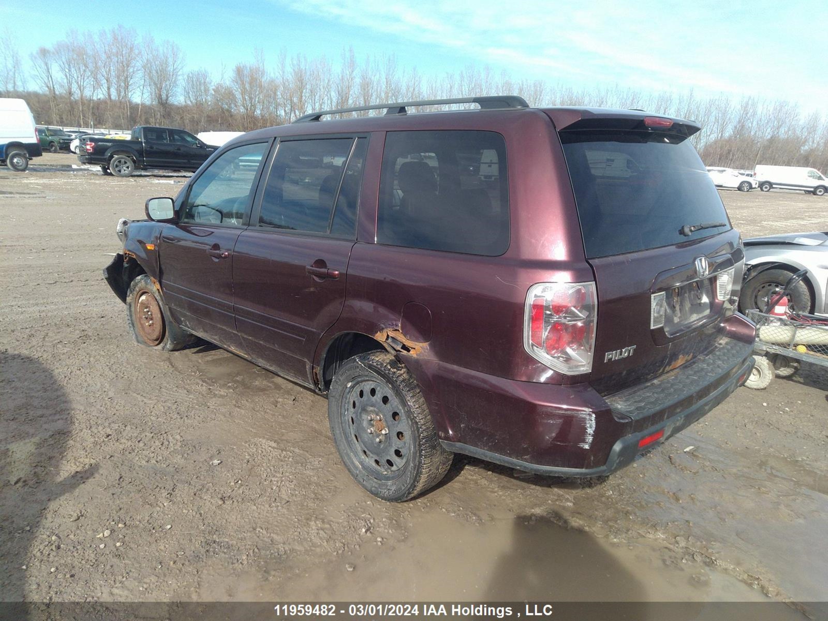 Photo 2 VIN: 2HKYF18577H000887 - HONDA PILOT 