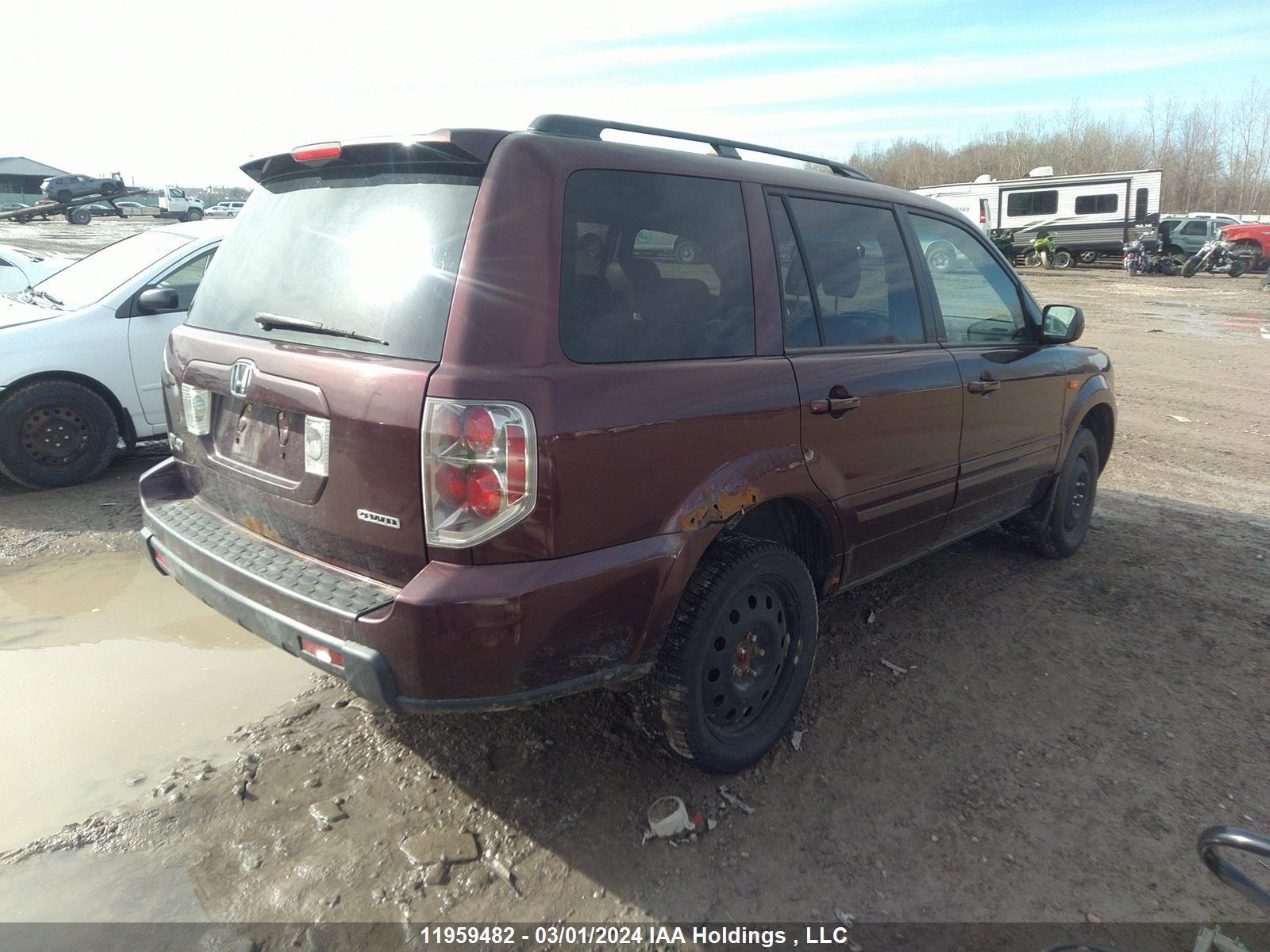 Photo 3 VIN: 2HKYF18577H000887 - HONDA PILOT 