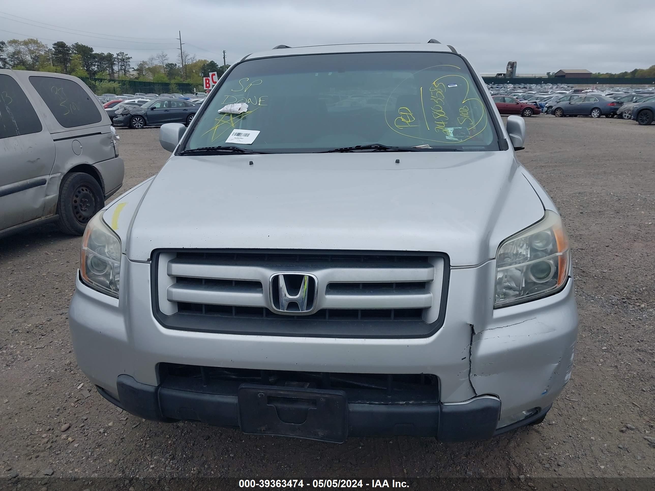 Photo 5 VIN: 2HKYF18596H558559 - HONDA PILOT 