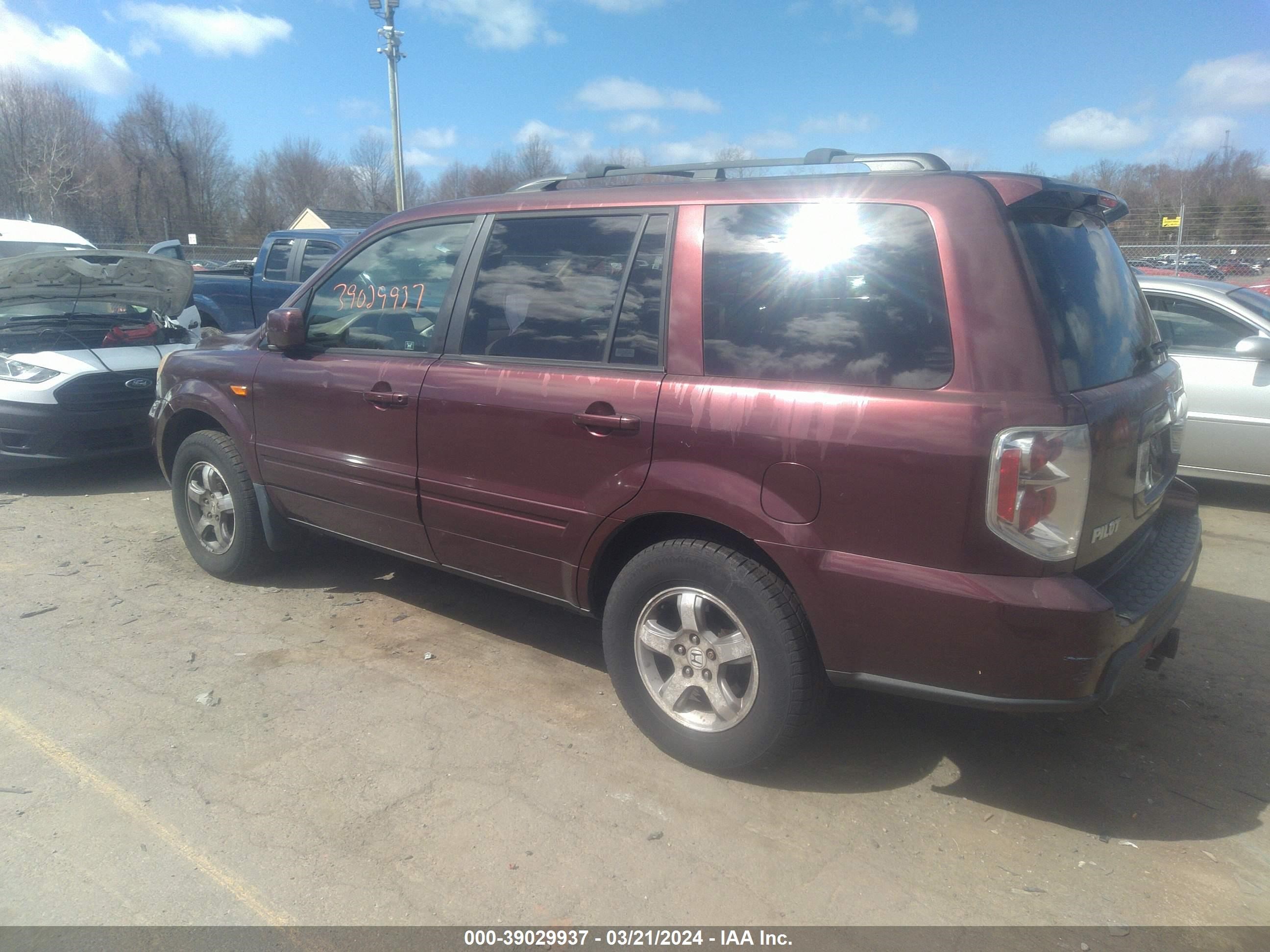 Photo 2 VIN: 2HKYF18637H512168 - HONDA PILOT 