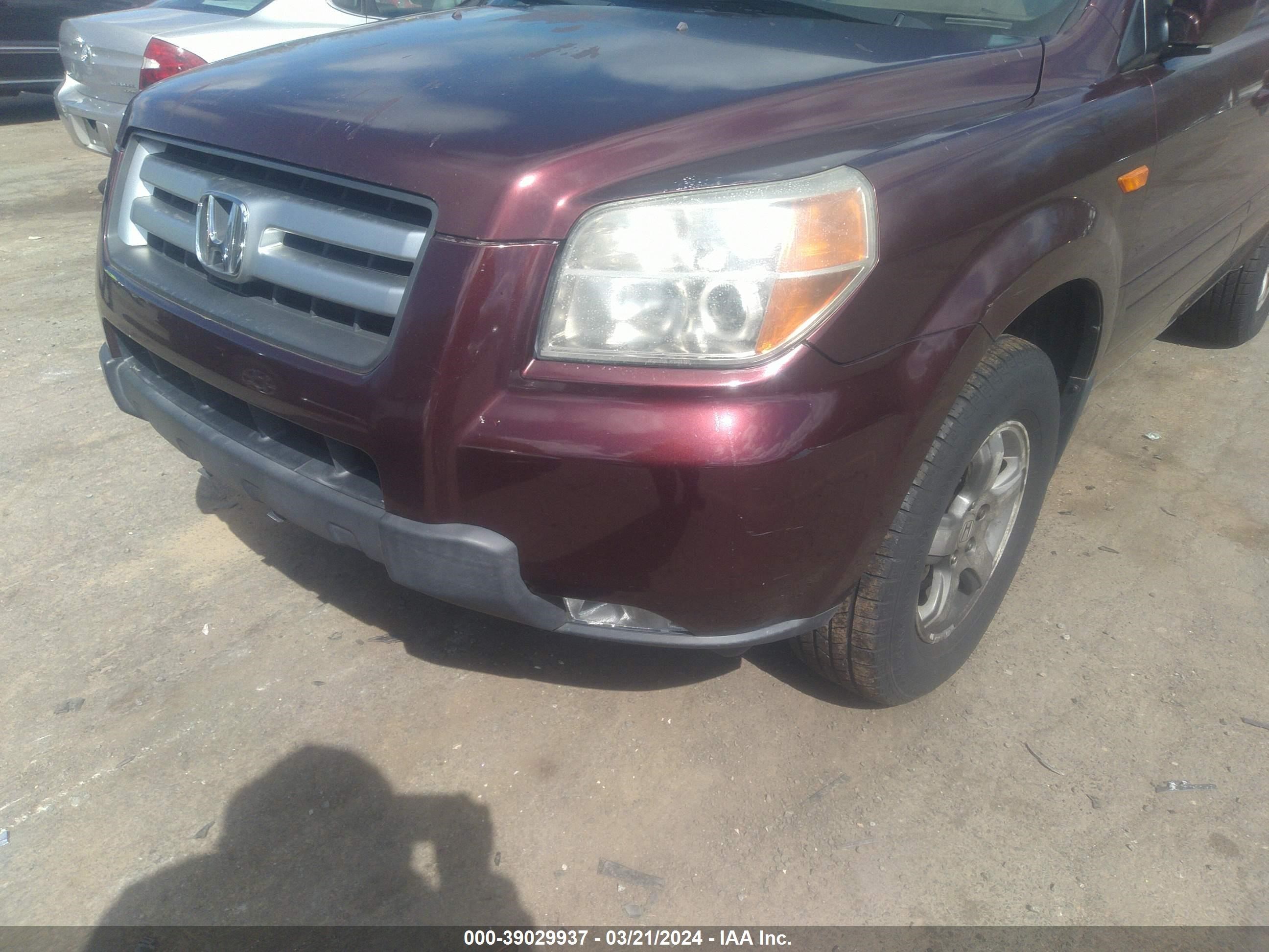 Photo 5 VIN: 2HKYF18637H512168 - HONDA PILOT 