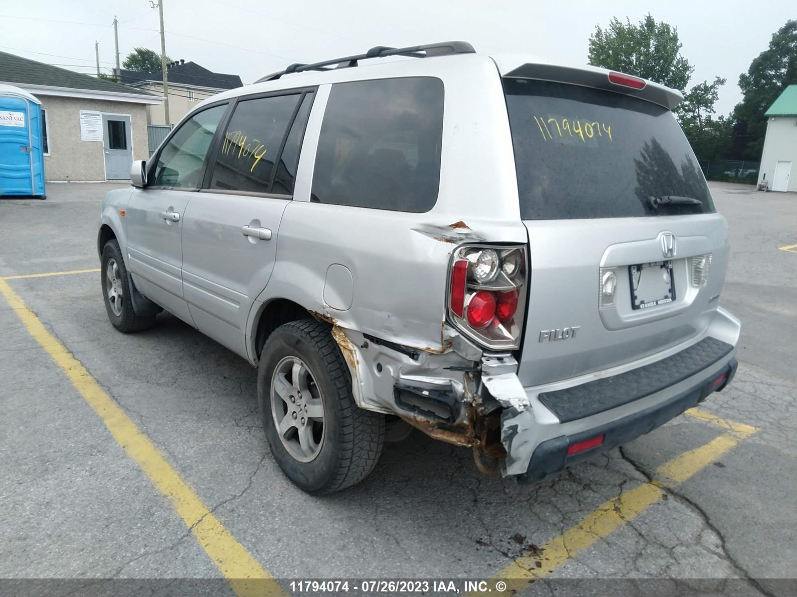 Photo 2 VIN: 2HKYF18687H003449 - HONDA PILOT 