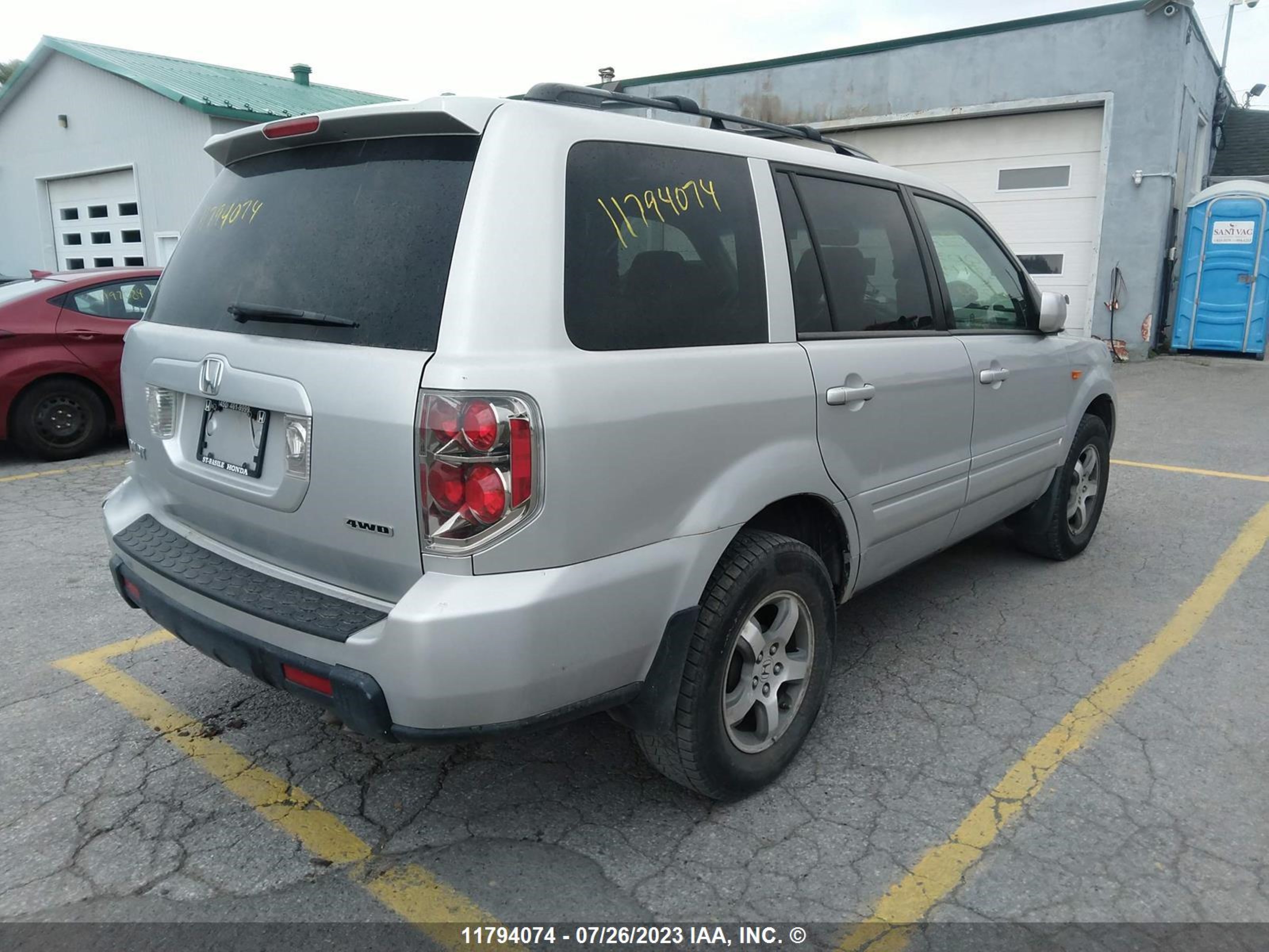 Photo 3 VIN: 2HKYF18687H003449 - HONDA PILOT 