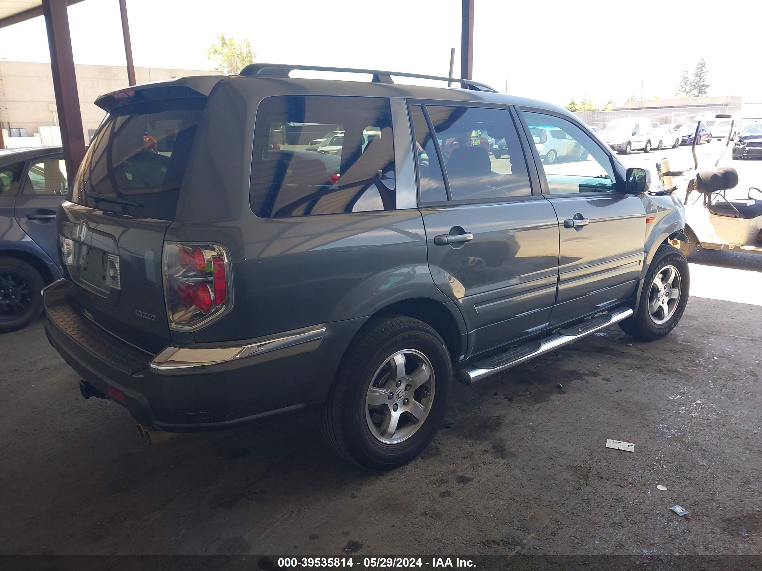 Photo 3 VIN: 2HKYF18697H512286 - HONDA PILOT 